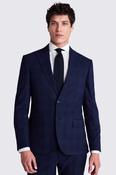 Slim Fit Navy Check Waistcoat 