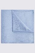 Sky Floral Swirl Silk Pocket Square image