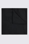 Black Silk Semi-Plain Pocket Square image