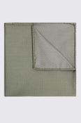 Sage Silk Semi-Plain Pocket Square image