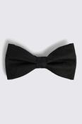 Black Silk Paisley Pre-Tied Bow Tie image