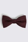 Wine Silk Paisley Pre-Tied Bow Tie image