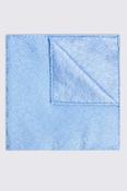 Sky Floral Swirl Silk Pocket Square