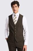 Italian Tailored Fit Brown Waistcoat image