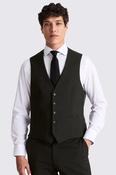 Regular Fit Black Stretch Waistcoat image