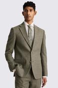 Regular Fit Khaki Cotton Linen Jacket image