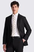 Italian Tailored Fit Black Twill Jacket image