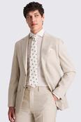Italian Tailored Fit Taupe Hopsack Suit image