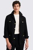 Black Wool Linen Shacket  image