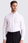 Tailored Fit White Cotton Poplin Shirt image