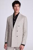 Tailored Fit Light Neutral Linen Jacket image