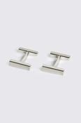 Brushed Silver Bar Cufflink image
