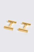 Brushed Gold Bar Cufflink image