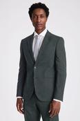 Slim Fit Dark Green Puppytooth Trousers 