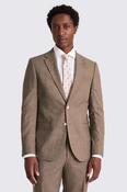Slim Fit Brown Slub Jacket image