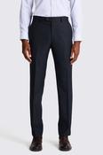 Tailored Fit Navy Slub Trousers image
