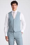 Slim Fit Teal Marl Waistcoat image