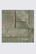 Italian Sage Paisley Pocket Square image