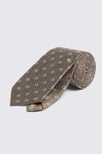 Italian Neutral Medallion Tie
