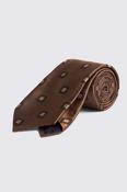 Italian Copper Medallion Silk Tie image