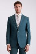 Tailored Fit Teal Flannel Suit image