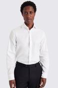 Tailored Fit White Textured Shirt