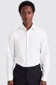 Regular Fit White Honeycomb Dobby Shirt image