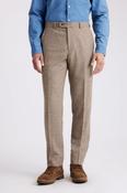 Tailored Fit Gold Herringbone Tweed Trousers image