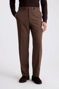 Relaxed Fit Chestnut Flannel Trousers image
