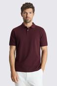 Burgundy Cotton Piqué Polo Shirt image