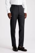 Tailored Fit Navy Herringbone Trousers image