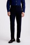 Slim Fit Navy Stripe Trousers