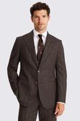 Italian Tailored Fit Brown Stripe Suit image