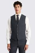 Tailored Fit Blue Twill Waistcoat  image