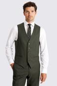 Italian Tailored Fit Dark Green Waistcoat image