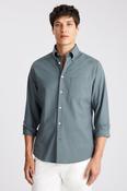 Teal Washed Cotton Oxford Shirt