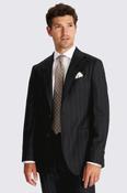 Italian Tailored Fit Navy Stripe Trousers image