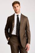 Italian Tailored Fit Tobacco Twill Suit image