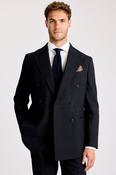 Italian Tailored Fit Navy Check Jacket  image