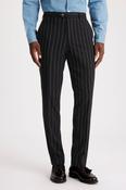 Tailored Fit Navy Stripe Trousers image