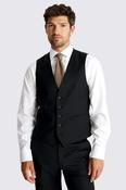 Tailored Fit Navy Brown Stripe Performance Waistcoat image