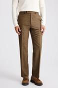 Gold Flannel Wide Leg Trousers image
