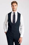 Slim Fit Dark Teal Flannel Waistcoat  image
