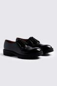 Eton Black Chunky Derby Shoes image
