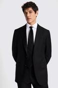 Tailored Fit Black Twill Trousers