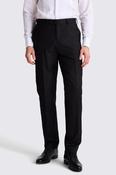 Tailored Fit Black Twill Trousers image