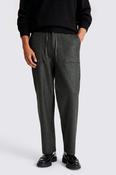 Charcoal Knitted Drawstring Trousers image