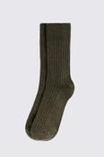 Dark Olive Melange Socks