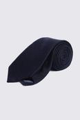 Navy Silk Wool Tie