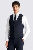 Slim Fit Navy Puppytooth Waistcoat  image